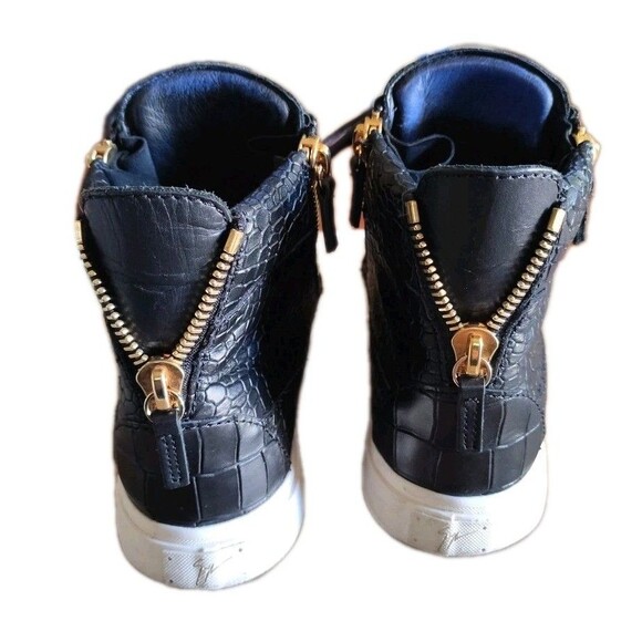 Guisepppe Zanotti London TR Donna Stamped Croc Mid Top Sneaker Women's Size... - Picture 4 of 16